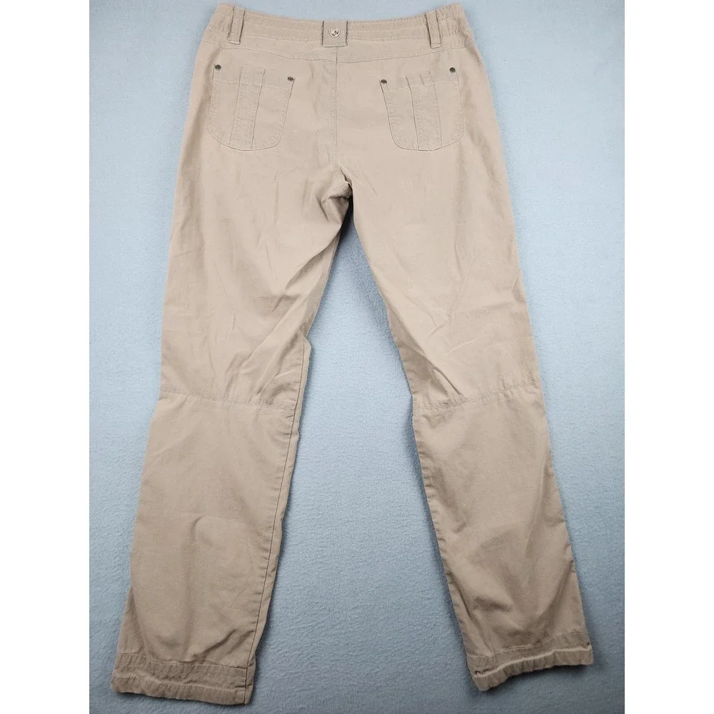 Kuhl Pants Womens 10 Beige Khaki Outdoor Hiking Travel Stretch Patina Dye